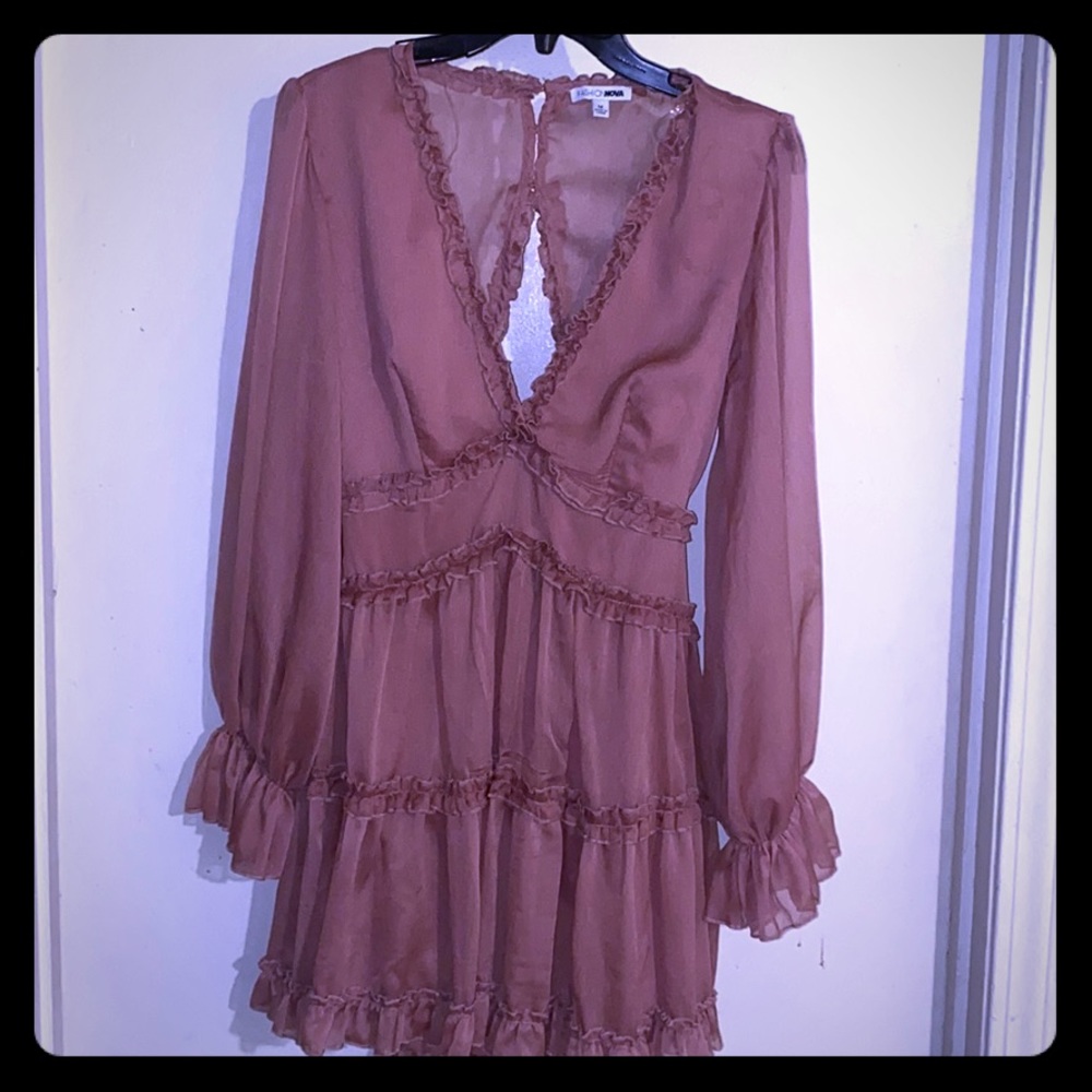 Juliet Flare Ruffle Mini Dress